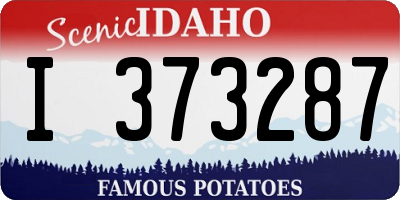 ID license plate I373287