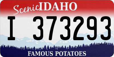 ID license plate I373293