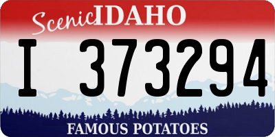 ID license plate I373294