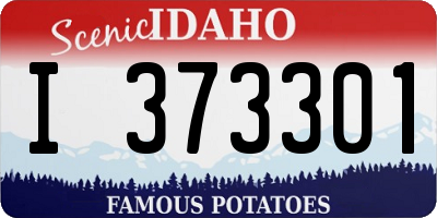 ID license plate I373301