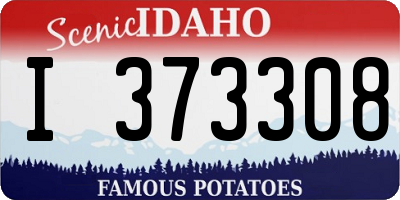 ID license plate I373308
