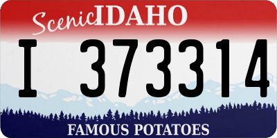 ID license plate I373314