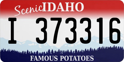 ID license plate I373316