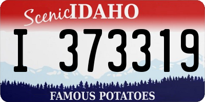 ID license plate I373319