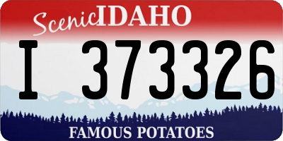 ID license plate I373326