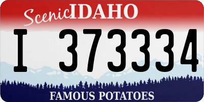 ID license plate I373334