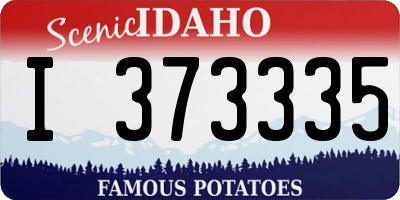 ID license plate I373335