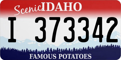 ID license plate I373342