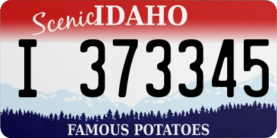 ID license plate I373345