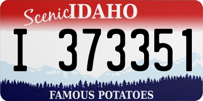 ID license plate I373351