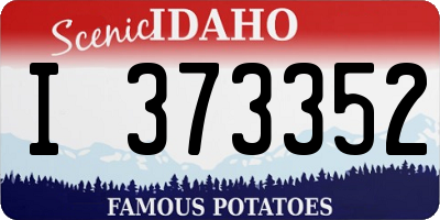 ID license plate I373352