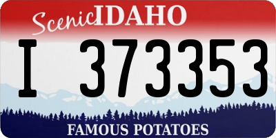 ID license plate I373353