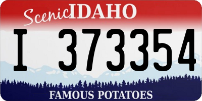 ID license plate I373354