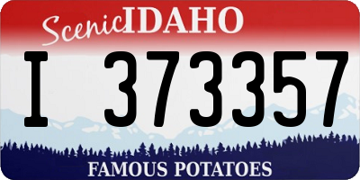 ID license plate I373357