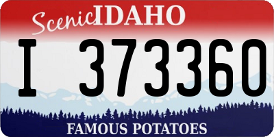 ID license plate I373360