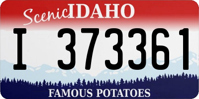 ID license plate I373361