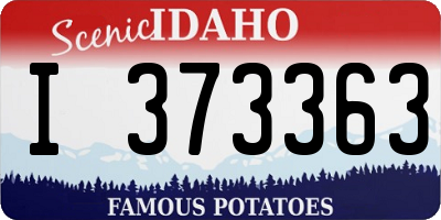 ID license plate I373363