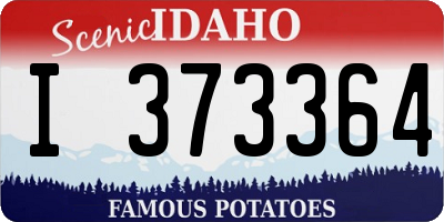 ID license plate I373364