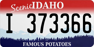 ID license plate I373366