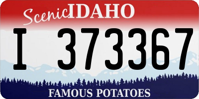 ID license plate I373367