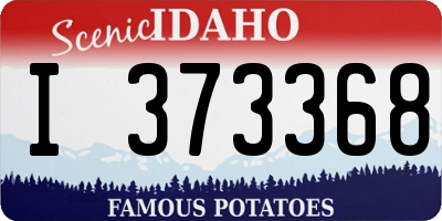 ID license plate I373368