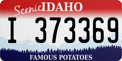 ID license plate I373369