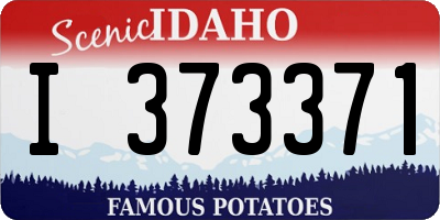 ID license plate I373371