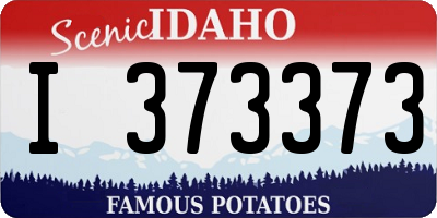 ID license plate I373373