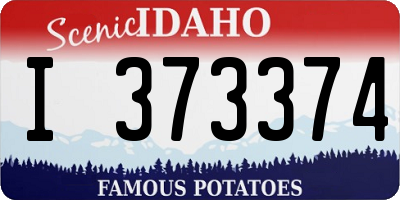 ID license plate I373374