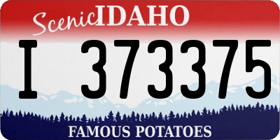ID license plate I373375