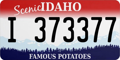 ID license plate I373377