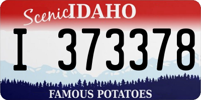 ID license plate I373378