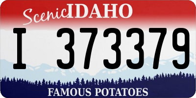 ID license plate I373379