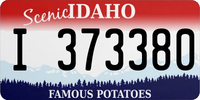 ID license plate I373380