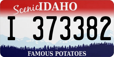 ID license plate I373382
