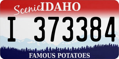ID license plate I373384