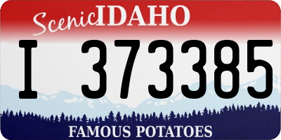 ID license plate I373385