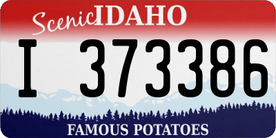 ID license plate I373386