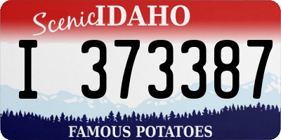 ID license plate I373387