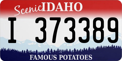 ID license plate I373389