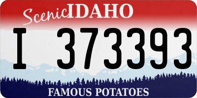 ID license plate I373393