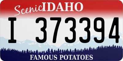 ID license plate I373394
