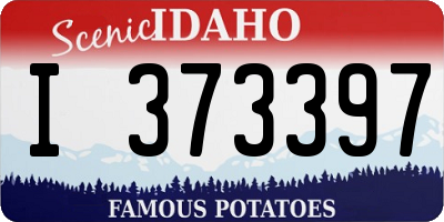 ID license plate I373397