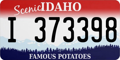 ID license plate I373398