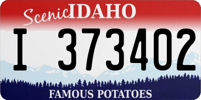 ID license plate I373402
