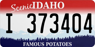 ID license plate I373404