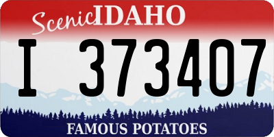 ID license plate I373407