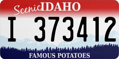 ID license plate I373412