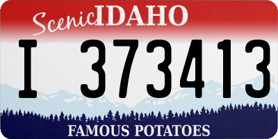 ID license plate I373413