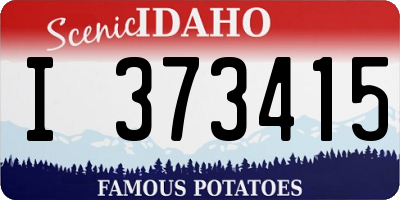 ID license plate I373415